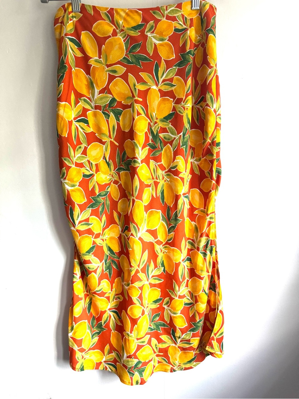 Vici Women's Orange Lemon-Print Skirt